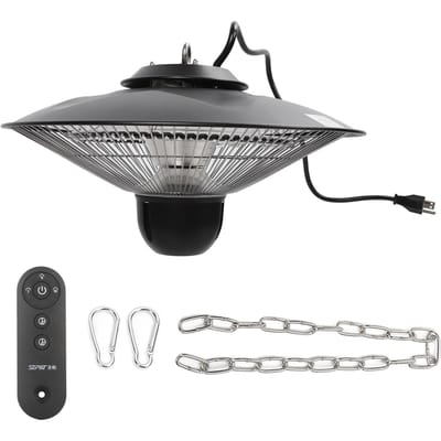 Hangende Verwarming 1500W Koolstofvezel 3s Snelle Verwarming Waterdichte Elektrische Ruimteverwarming voor Patio