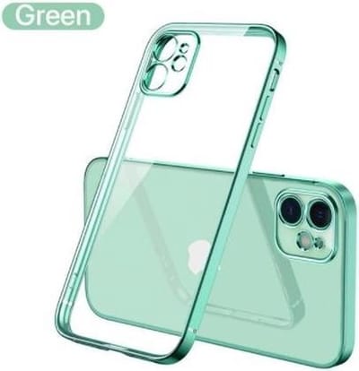 ShieldCase Hoesje geschikt voor Apple iPhone 11 vierkante metallic case - lichtgroen - Stijlvolle Beschermcase - Luxe en Uniek Design - Kras- en Schokbestendige Hoes - Duurzaam Telefoonaccessoire