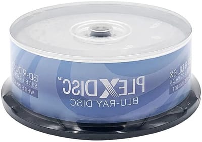 Blu-ray Disc - Dubbellaags BD-R - Grote bestanden opslaan - Krasbestendige laag - 50 GB 25 stuks - Wit