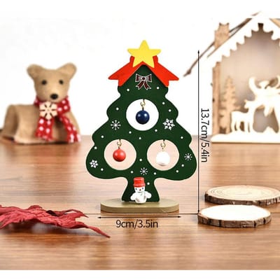 Arbre de Noël pour enfants fait à la main bricolage stéréo en bois arbre de Noël scène mise en page décorations de Noël ornements