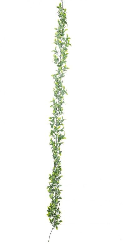 ARTYFETES - Hulstbladeren slinger 175 cm met bevroren uitstraling