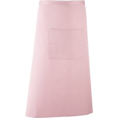 Premier Unisex Kleuren Barschort / Werkkleding (Lange Continentale Stijl) (Pakket van 2) (Roze)