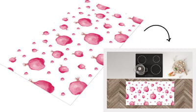 Keukenloper - Loper keuken - Granaatappel - Fruit - Patronen - 120x60 cm - Keukenloper vinyl
