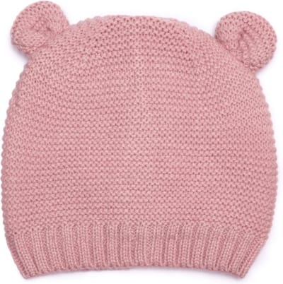 Sarlini - Baby Muts Roze met Oortjes - 0 tot 6 maanden - Binnenkant afgewerkt met Fleece