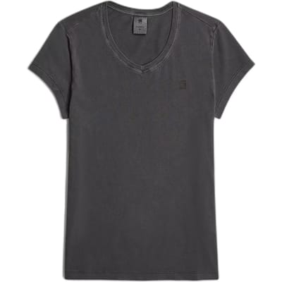 G-STAR Overdyed eyben slim v t 2.0 wmn Dames Top - dk black gd