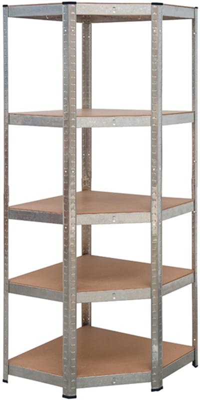Practo Home - Opbergrek hoek - Heavy Duty - Max. 875 kg - 180x70x40 cm