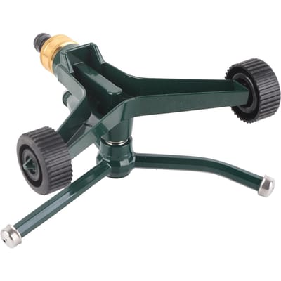 Arroseur Métallique à Trois Bras avec Raccord G3/4 Inoxydable Rotation à 360 Degrés Arroseur d'Arrosage pour Pelouse black