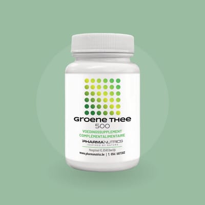 PharmaNutrics Groene Thee 500 (EGCG) – metabolisme, energie & vetverbranding (60 Caps)