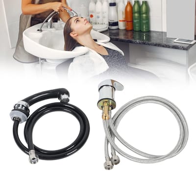 SnelShoppen - Tap Set voor Salon, Mengkraan met Handdouche en Slang, Hot en Cold Water Tap, Duurzaam en Licht, Geschikt voor Kappers en Wasstoelen