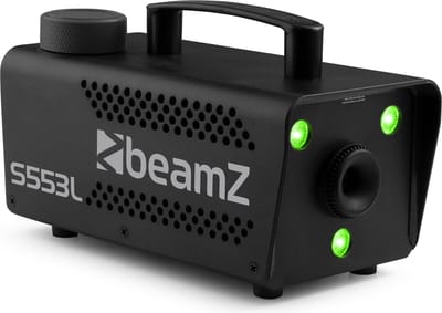 Party rookmachine - BeamZ S553L Rookmachine met 3x RBG LED’s en draadloze afstandsbediening - 550W