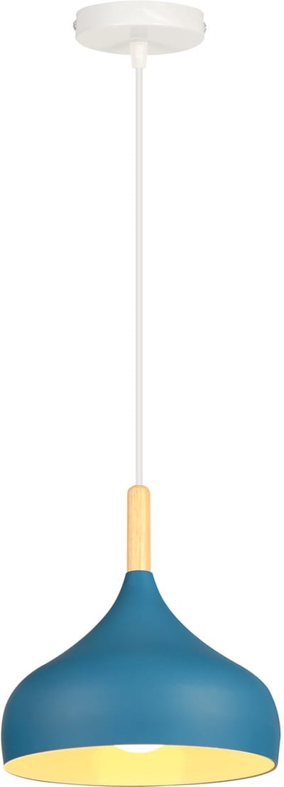 Hanglamp Woonkamer Moderne Plafondlamp E27 Kroonluchter voor Slaapkamer Keuken Hal Blauw