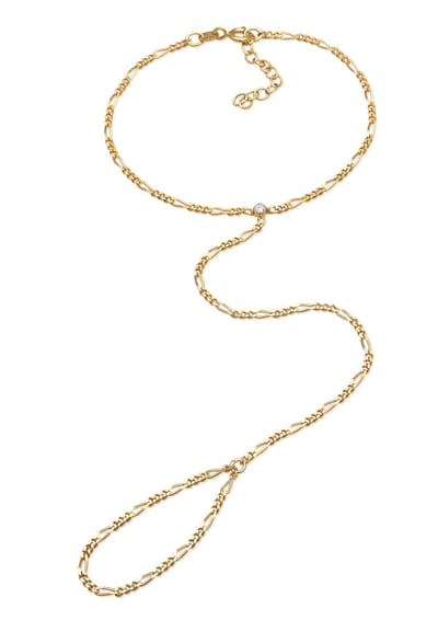 Elli - Armband - Dames Handketting Figaro met Kristallen in 925 sterling zilver - Dames