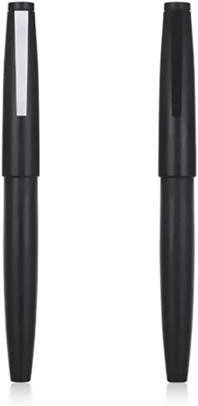 Dailygoods - 2 stuks Jinhao 80 zwart geborstelde vezel vulpen met inkt converter, Iridium fijne pen pen pen set