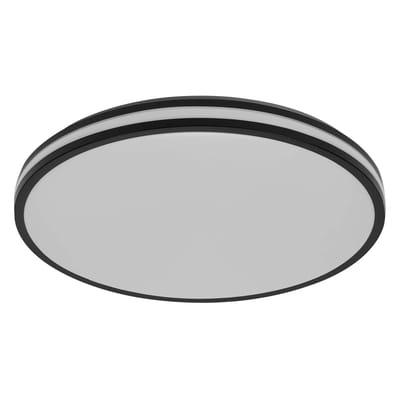 OSRAM ORBIS Caleb LED Plafondlamp 490mm, 36W, 3000K warm wit, Zwart, Metaal met Kunststof ring, IP20