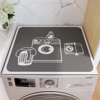 Wasmachine Topmat - Droger Beschermer - Apparaten Beschermen - Snel Absorberend - Cartoonstijl - Multicolor