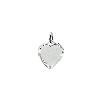 graveerhartje gediamanteerd zilver gerhodineerd 1304651