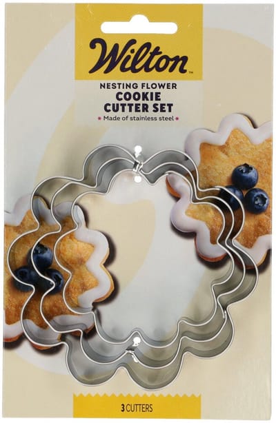 Wilton Nesting Koekjesuitsteker - Bloem - Set/3 - Uitsteekvormpjes - Koekjes Vorm