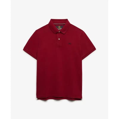Superdry Classic Pique Korte Mouw Poloshirt Rood M Man