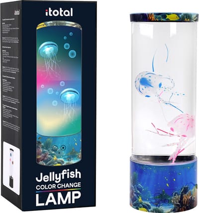 I-total - bubbellamp - kwallenfles - Jellyfish - XL2496F - meerkleurig met een onderwaterdesign