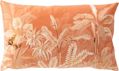 Dutch Decor AARON - sierkussen 30x50 cm - bladmotief - Peach Bloom - roze - Inclusief binnenkussen - Luxe kussens voor woonkamer & bank
