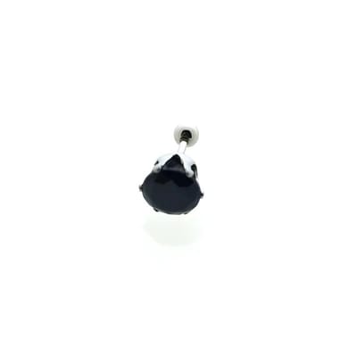 Aramat Jewels | Piercings | ZWarte Zirkonia Helixpiercing - 7 Mm | | | |7mm | Staal | Volwassenen | Verkleurd niet