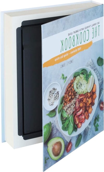 Geldkistje met Cijferslot Gecamoufleerde Kluisje Originele Papieren - Cookbook - 81001 - 265 x 19 x 42 cm