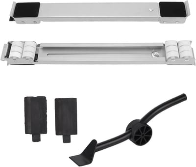 Verstelbare meubeldolly - Rolbasis verhuis - Zware spullen verplaatsen - 300 kg draagkracht - 45-70 cm verstelbaar - Zilver