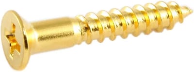 Allparts GS0063002 Gouden Brugbevestigingsschroeven #8 x 1 (5 stuks)