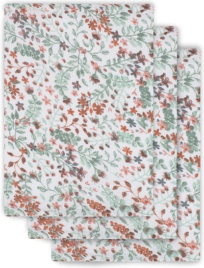 Jollein - Baby Hydrofiel Washandje Bloom - Katoen - 3 Stuks - 15x70cm