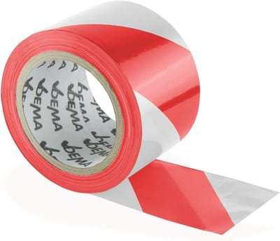 Afsluitband 100 m Rood/Wit - Waarschuwingsband voor Beveiliging en Afzettingen