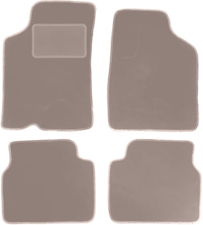 Beige velours matten voor: Kia Sephia I sedan (1994-1997)