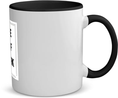 Akyol - ik doe alsof ik werk koffiemok - theemok - zwart - Collega - collega - grappige tekst - 350 ML inhoud