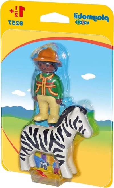 Speelgoed Ranger - Dierenfiguur - Kinderen Spelen - Robuust en Veilig - 1 figuur 1 zebra - Multicolor