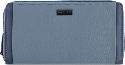 bugatti Portemonnee Ladies Long Zip Wallet Denim Lichtblauw