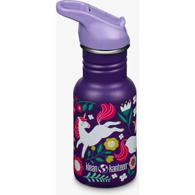 Klean Kanteen Kinder Drinkfles Classic Narrow 355ml met flip/sportdop leaping unicorns Drinkflessen