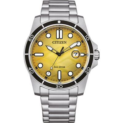 Citizen Sporty Marine AW1816-89X Horloge - Staal - Zilverkleurig - Ø 41 mm
