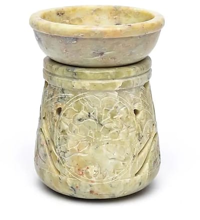 Olieverdamper Levensboom zeepsteen – 10 cm x 7.5 cm