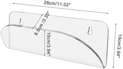 WiseGoods Premium Transparante Skateboard Wandhouder - Longboard Deck Muurmontage - Opslag Display - Wandbeugel - Muurbeugel