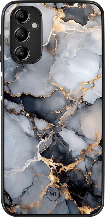 Hoesje geschikt voor Samsung Galaxy A14 5G - Marble mist - TPU Hard Case Backcover - Grijs - Mooie Telefoonhoesjes