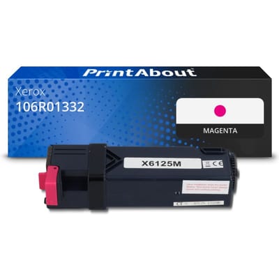 PrintAbout huismerk Toner 106R01332 Magenta Geschikt voor Xerox