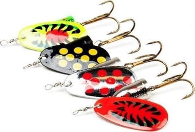 Roofvis Spinners - Kunstaas Set - Vissen Op Roofvis - Verzwaarde Actie - 4 Stuks - Meerdere Kleuren