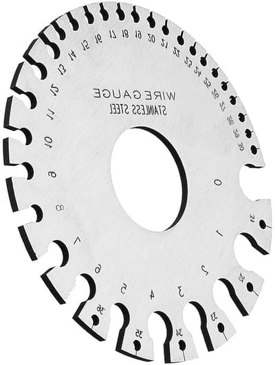 Ronde Draadmaat in Roestvrij Staal, 85 mm, Dikte Meter voor Lassen en Bewerken van Metalen, Precisie Calibrator voor Metaalbewerking