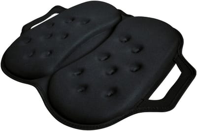 Opvouwbaar Zitkussen - Orthopedisch Kussen - Comfortabel Zitten - Met Koel Gel - 34 x 21 cm - Zwart