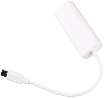 Dailygoody - Draagbare Type C naar RJ45 Adapter - 100 Mbps Ethernet LAN - Compact formaat - USB 3.1 Converter - Geschikt voor computer en laptop - Ide...