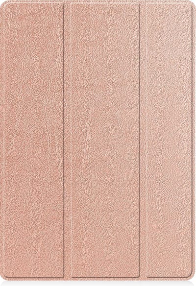 Hoesje - Geschikt voor Samsung Galaxy Tab S7 FE - Dun & Stevig - Trifold Bookcase - Hard Cover Case - Met Uitsparing Geschikt voor S Pen - Hardcover Book - Tablet Hoes - Rosé goud