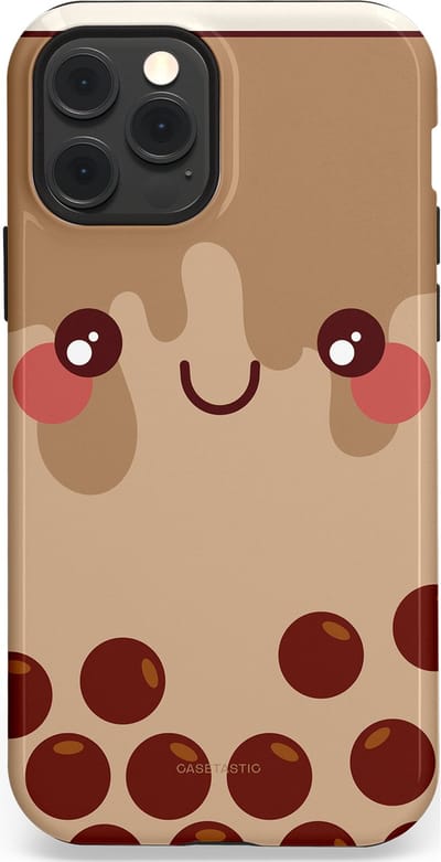 Casetastic Hoesje Geschikt voor Apple iPhone 12/12 Pro Magsafe - Stijlvolle Beschermende Duo-layer Case - Smeltende choco bolletjes