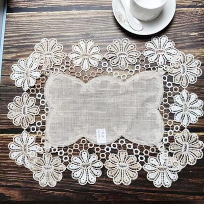 Moderne Kwaliteit Linnen Rechthoekige Placemat Tafelmat Airfryer Oven Laptophoes BBQ Feest Kerst Bruiloft Banket Decoraties 30x43cm