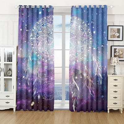 2 stuks Dromenvanger Veer Lijn Anker Raamgordijnen Huisdecoratie Woonkamer Gordijn Keuken Draperieën Gordijnen voor Slaapkamer W50H130(CM)x2&Hook gray
