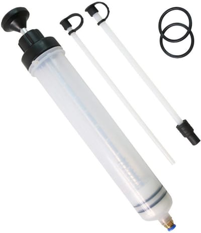 Dailygoods- Olie-afzuigspuit 500 ml - Oliepomp met 2 slangen - Handmatig - Afzuigingsgereedschap - Verstelbaar - Gemakkelijk te demonteren