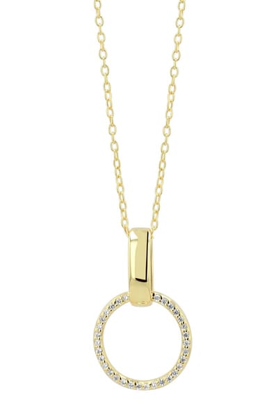 AKZENT Akzent dames ketting met hanger "Minna" uit 925 Sterlingzilver, verguld, duurzaam